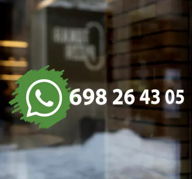 Autocolant cu semn de logo pentru social media whatsapp - TenStickers