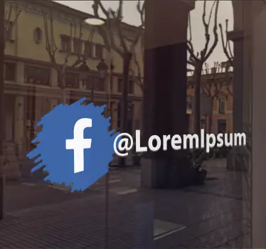 Logo-ul social media facebook semn autocolant - TenStickers