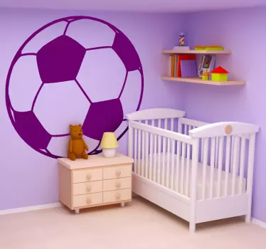 Copie monocromă de fotbal pentru copii - TenStickers