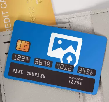 Autocolant personalizabil pentru cardul de credit - TenStickers