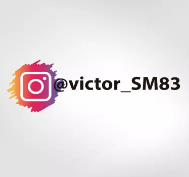 Autocolante magazin semne frontale logo personalizat Instagram cu - TenStickers