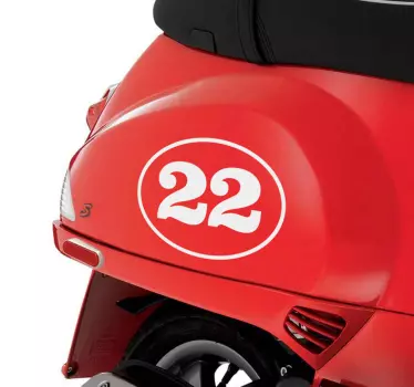 Personalizabil autocolant număr de autovehicule - TenStickers
