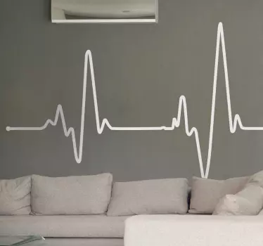 Electrocardiogramă autocolantă de perete - TenStickers