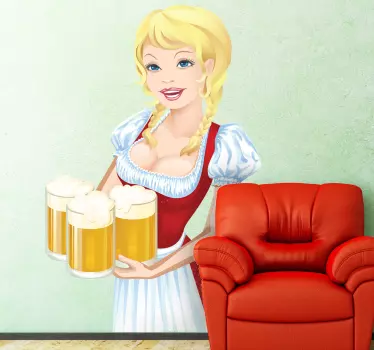Autocolant german de bere - TenStickers