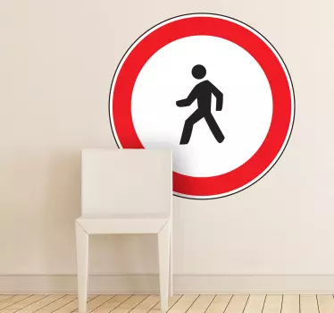 Autocolant pietonal - TenStickers
