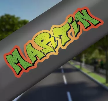 Autocolant personalizabil pentru biciclete în stil graffiti - TenStickers