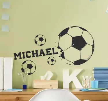 Mingi de fotbal cu autocolant de fotbal - TenStickers