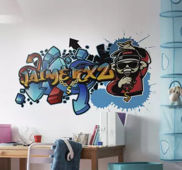 Graffiti personalizate artă de vinil de perete - TenStickers