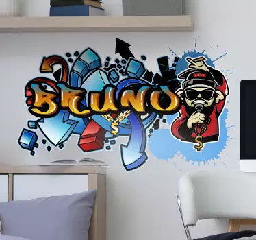 Graffiti personalizate artă de vinil de perete - TenStickers