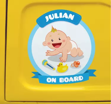 Copil la bord pentru auto autocolant - TenStickers