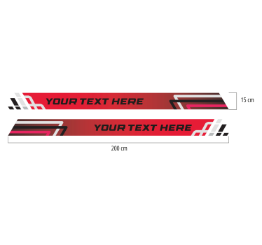 Autocolante pentru autoturisme set de dungi în stil de curse - TenStickers