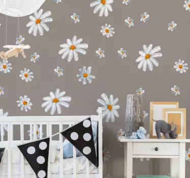 70 de margarete model de decor de perete de flori - TenStickers