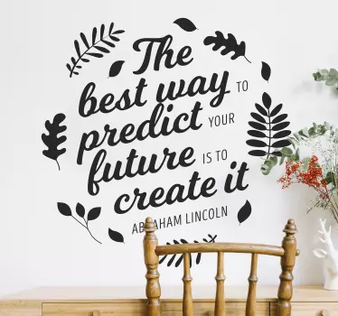 Abraham lincoln autocolant de cotare - TenStickers