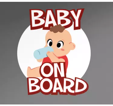 Etichete animale bebeluș adorabil sorbind - TenStickers