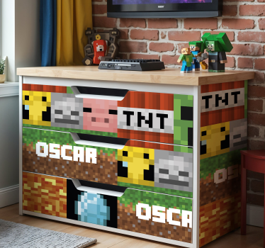 Etichete animale model geometric pentru jocuri - TenStickers