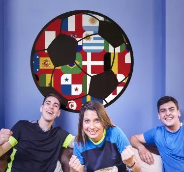 Adeziv de fotbal cupa mondială 2018 - TenStickers