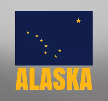 Alaska steag decal - TenStickers