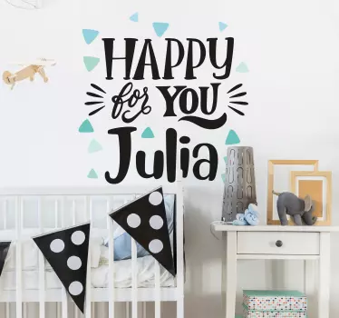 Etichete animale mă bucur pentru tine, julia - TenStickers