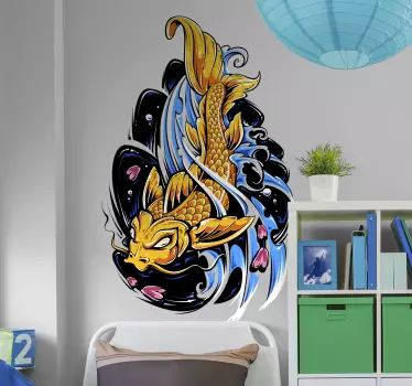 Aur koi perete animal decal - TenStickers