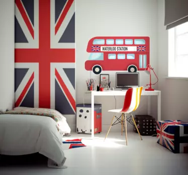Autobuz londra personalizat decal de perete - TenStickers