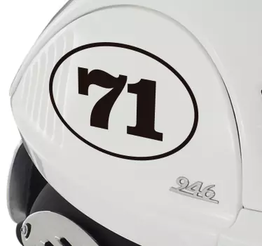 Personalizabil autocolant număr de autovehicule - TenStickers