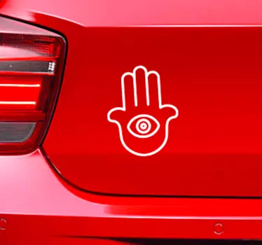 Autocolant autoturism simbol hamsa - TenStickers