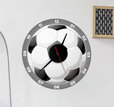 Autocolant ceas de perete de fotbal - TenStickers