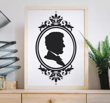 Autocolant cu cadru portret personalizat - TenStickers
