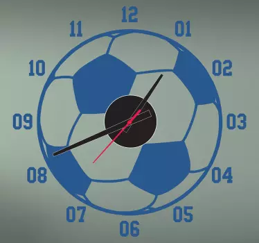 Autocolant cu ceas de fotbal - TenStickers