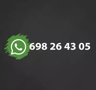 Autocolant cu semn de logo pentru social media whatsapp - TenStickers
