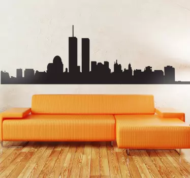 Autocolant cu silueta manhattan - TenStickers