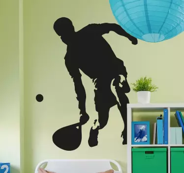 Autocolant de fotbal atlet în acțiune - TenStickers