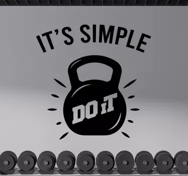 Autocolant de fotbal citat motivațional pentru fitness - TenStickers
