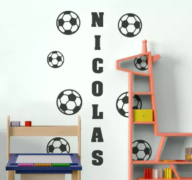 Autocolant de fotbal design personalizat - TenStickers