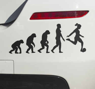 Autocolant de fotbal evoluția sportului feminin - TenStickers