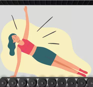 Autocolant de fotbal femeie activă în fitness - TenStickers
