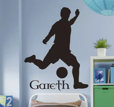 Autocolant de fotbal gaelic silueta - TenStickers