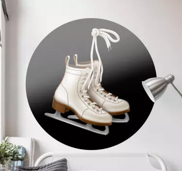 Autocolant de fotbal ghete de patinaj pe gheață - TenStickers