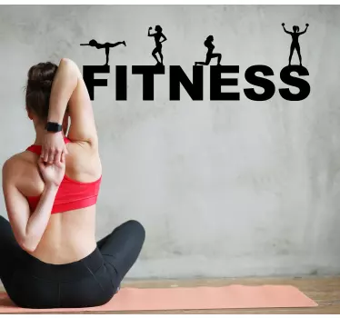 Autocolant de fotbal grafic motivațional pentru fitness - TenStickers