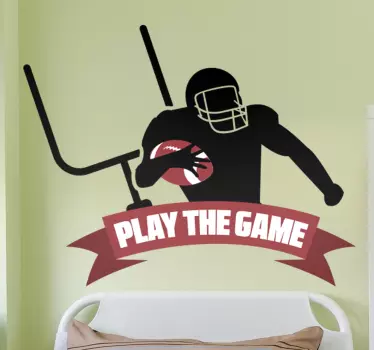 Autocolant de fotbal joacă jocul - TenStickers