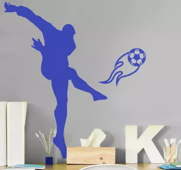 Autocolant de fotbal minge de fotbal impresionantă - TenStickers