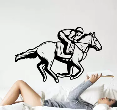 Autocolant de fotbal mișcarea cailor de curse - TenStickers