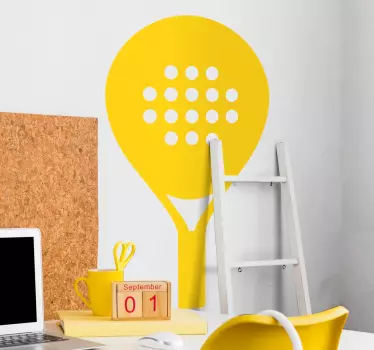 Autocolant de fotbal siluetă în formă de rachetă - TenStickers