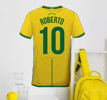 Autocolant de fotbal tricou personalizat - TenStickers