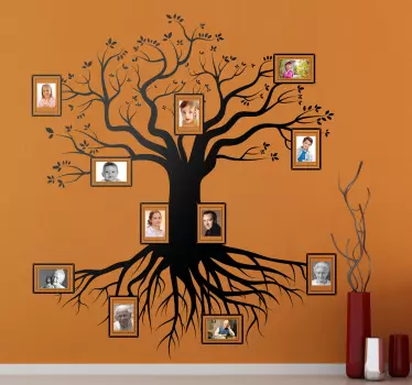 Autocolant de perete de arbore genealogic - TenStickers