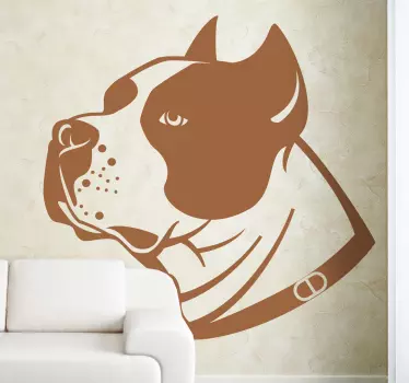 Autocolant de perete de câine staffordshire - TenStickers