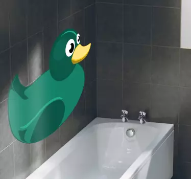 Autocolant de perete de cauciuc verde - TenStickers
