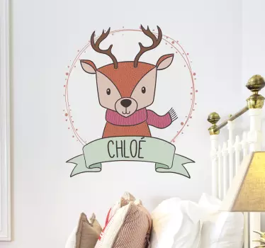 Autocolant de perete de crăciun personalizabil - TenStickers