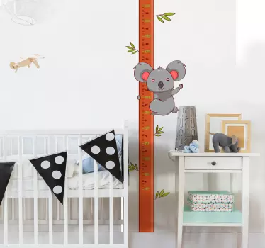 Autocolant de perete de înălțime koala - TenStickers