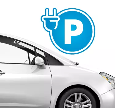 Autocolant de perete de parcare electric - TenStickers